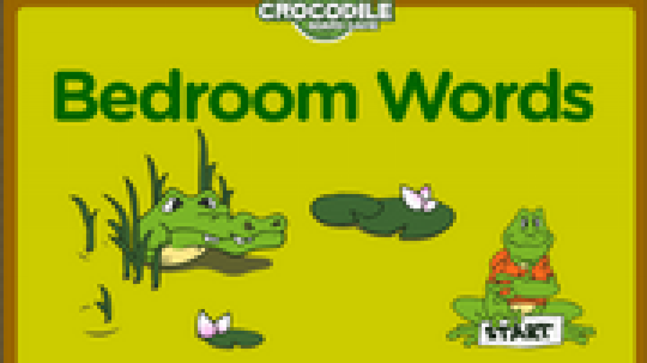 Bedroom Vocabulary Esl Interactive Crocodile Board Game