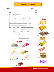 Food Crossword Puzzle For Kids Leo The Inquisitive Truck 51% OFF